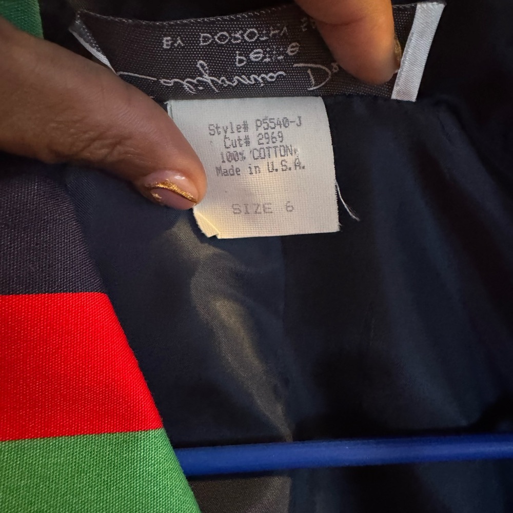California designs by Dorothy Samuel Vintage Striped Multicolor Cropped Jacket - Picture 10 of 15
